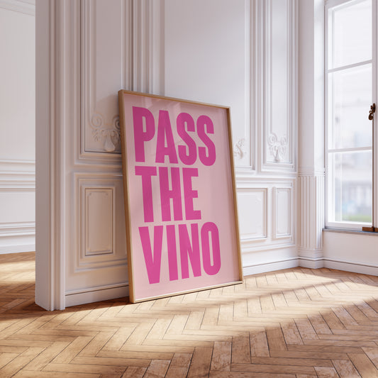 Pass The Vino Poster