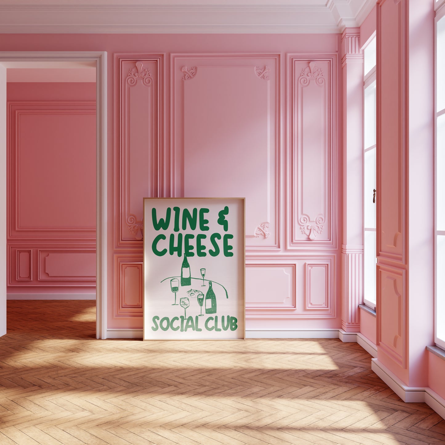 Wine & Cheese Social Club Poster