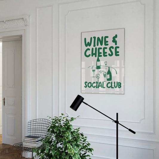 Wine & Cheese Social Club Poster